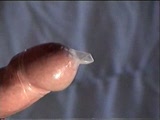 Ejaculation into a condom