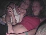 Wasted teens get very naughty on camera