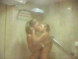 Cute amateur lesbians in the bathtub