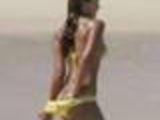Jessica Alba looking hot in her yellow bikini