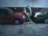 Sex in a car garage