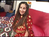 Indian girl having fun with two cocks ! 