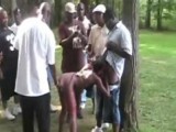 Ebony Street Girl Fucked With Bunch Of Guys On The Public Place