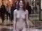 Nude in shopping mall