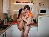 Russian Teenegers Having Wild Sex In Kitchen
