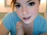 Gorgeous Girl Reveals Her Throat Skills On Webcam