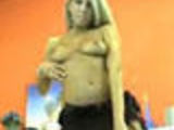 Hot Blonde Stripper with a Tight Body