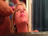 Creaming Mature Face - Amateur Videos