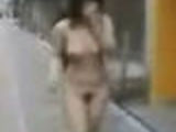Asian Babe Gets Naked in Public