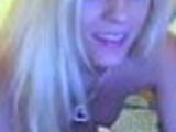 Super hot blonde on webcam