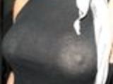 Victoria Beckman tits in see thru shirt